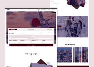 Arik Air Website Redesign ab testing airline airport design landing page ui uiux user experience user interface user testing website website design