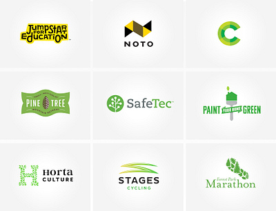 Various logos branding design graphic design logo typography