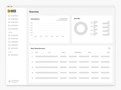 Hayek - Self-Custody Treasury Management Tool crypto dashboard digital nomad figma animation skeleton skeleton design web3 web3 designer