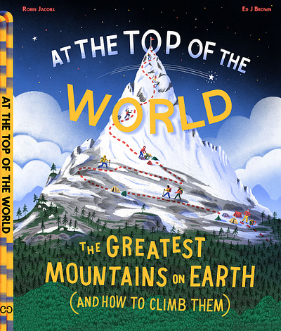 At the Top of the World book design editorial graphic design illustration illustrator non fiction published typography