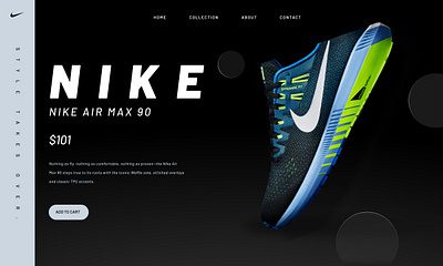 Web Homepage design | landing page design | Nike | Shoes branding graphic design homepage design landing page design shoes ui ux web designer web designing website website landing page design