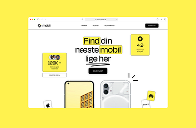 Mobli - Landingpage branding design ui