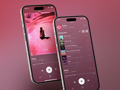 (Apple) Music App Concept app design minimal ui