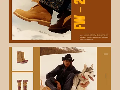 Editorial concepts for Louis Vuitton + Timberland collaboration. awwwards design ui ui design user experience design user interface user interface design ux ux design web design webdesign