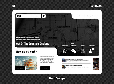 Architecture Hero Design architecture design hero design ui ui design web web design