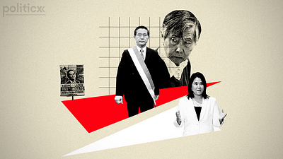 Alberto Fujimori's return? article graphic design newsletter perú politics