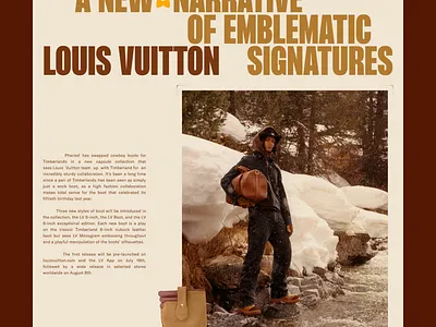 Editorial concepts for Louis Vuitton + Timberland collaboration. awwwards design graphic design ui ui design user experience design user interface design ux ux design web design webdesign