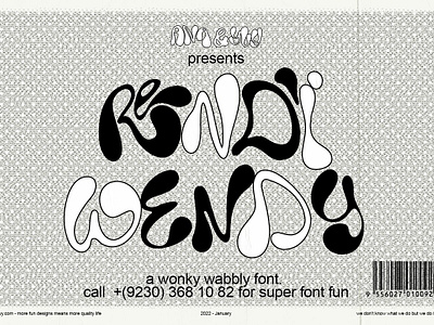 Rendi Wendy a Chunky Trippy Font bubble font chunky font display font happy techno font hippie font liquid font mushroom font poster font psychedelic font quote font rave font retro font shroom font techno font trippy font trippy type font warp font wiggly font wobbly font y2k font