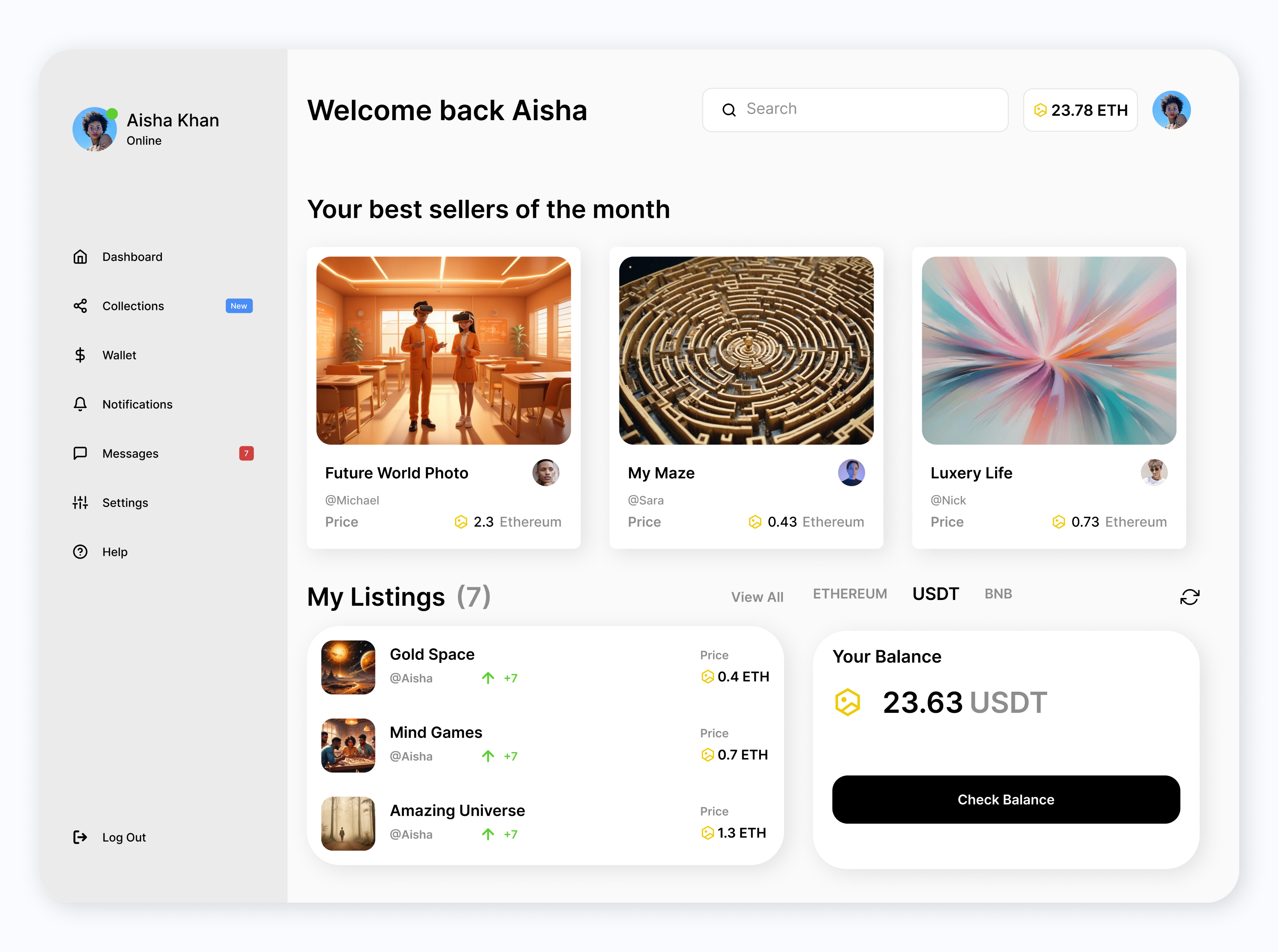 Example of Dashboard Design