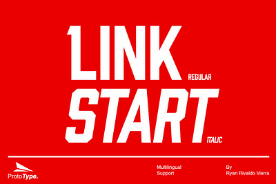 Link Start branding font cool font italic font sans serif font sans serif typeface sans typeface font slab serif font sport font sports typeface font typeface font