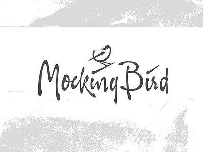 Mockingbird bird branding design graphic design illustration lettering logo logotype mockingbird type typography vector