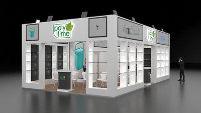 Poly Time 3d 3d design 3d max 3ds max booth design exhibition booth exhibition design exhibition kiosk exhibition stand expo fair vray