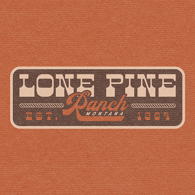 Lone Pine Ranch Badge Design badge branding design logo ranch