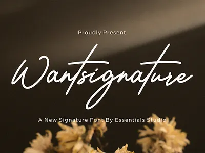 Wantsignature - Modern Signature Font branding designs elegant elegant font font fonts handwriting handwritten high class logo logo signature logotype luxury luxury font monoline packaging script signature signature font text