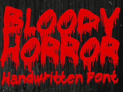 Bloody Horror Font bloody cartoon comic design display font font font design graphic graphic design hand drawn font hand drawn type hand lettering handwritten lettering logotype text type design typeface typeface design typography