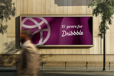 Happy 15 Dribbble branding design dribbble graphic design logo mock up modern