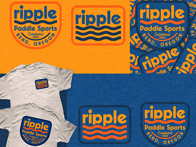 Ripple Paddle Sports Branding Package branding design logo t shirt