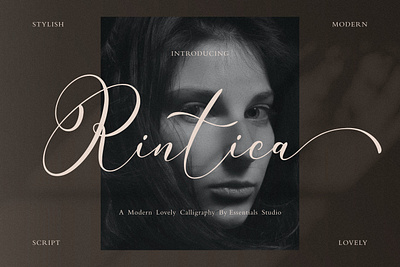 Rintica - Beauty Handwritten Script Font logolettering