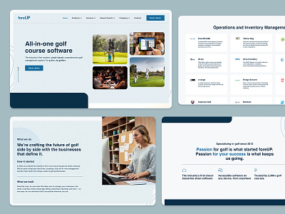 Golf Point of Sale Company Website Design digital design graphic design ui ux web design website