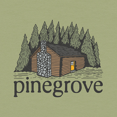 Pinegrove Merch Concept design graphic design live music logo merch