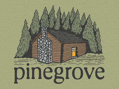 Pinegrove Merch Concept design graphic design live music logo merch