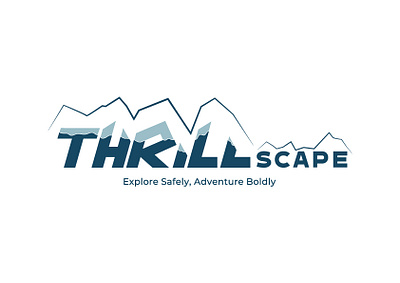 Thrill Scape Logo Presentation brand brand identity branding logo logo design promotional dvertisiment thrill scape logo presentation