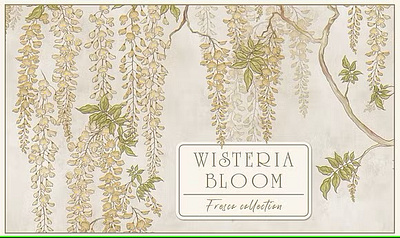 "Wisteria bloom" 3d app branding design graphic design illustration logo ui ux vector