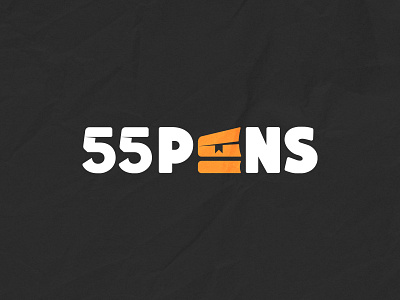 55Pens logo design