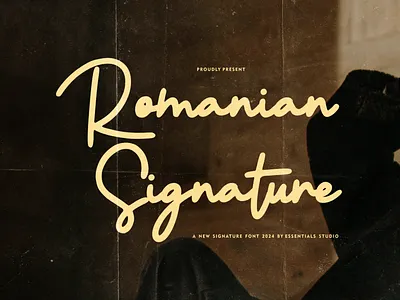 Romanian Signature - Luxury Signature Font logolettering signature signature font