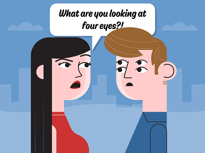 Four Eyes illustraion illustration illustration art illustration digital illustrations seattle