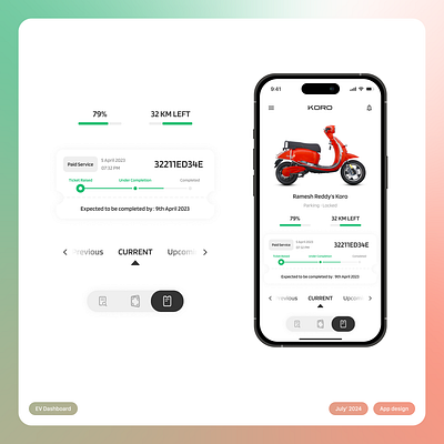 EV App app design dashboard ev ui ux