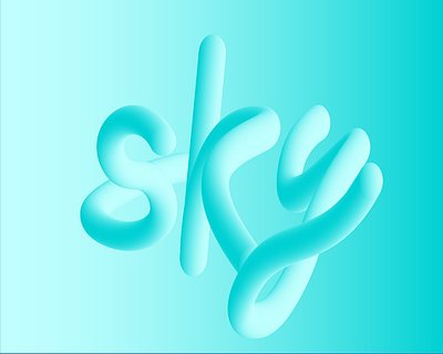 Writing in the sky design