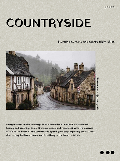Countryside Poster graphic design poster graphicdesign