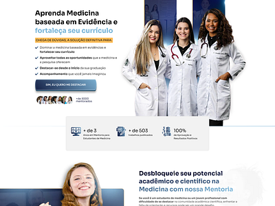 Landing Page - Medicina design elementor hospital landing page landing page medicina medico página de vendas página de vendas medicina site medicina ui ux website hospital website medico wordpress