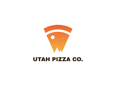 Utah Pizza Company bite company crust fade mountains pepperoni pizza slice sunrise sunset utah
