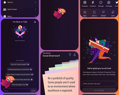 JoyJoy: daily quotes 3d affirmation animation app app design branding chat creative gpt graphic design logo mobile motion graphics motivation quotes tinder ui web design