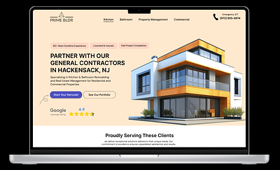 Website Makeover for General Contractor construction home improvement real estate
