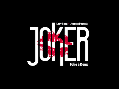 Joker Folie à Deux Logo design graphic design joker logo logo design