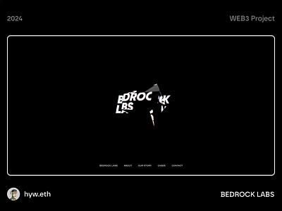 BEDROCK LABS - Landing Page animation bitcoin blockchain branding btc crypto design graphic design homepage landingpage minimal minimalist nft studio ui web web3 website