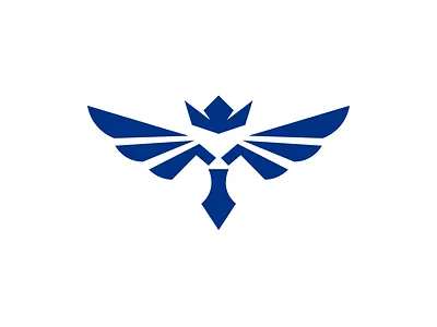 Crowm+ Wings Logo branding crown graphic design logo wings