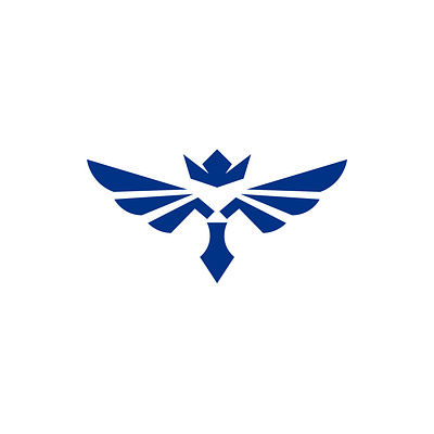 Crowm+ Wings Logo branding crown graphic design logo wings