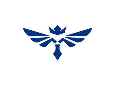 Crowm+ Wings Logo branding crown graphic design logo wings