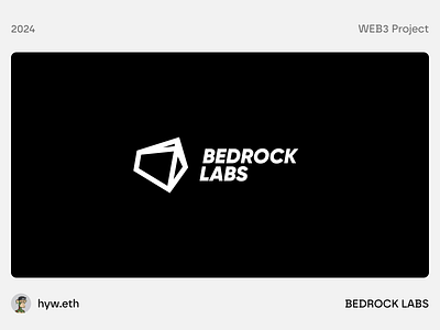 BEDROCK LABS - Brand LOGO bitcoin blockchain branding btc crypto design graphic design logo minimal minimalist studio ui web3