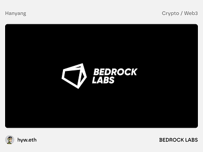 BEDROCK LABS - Brand LOGO bitcoin blockchain branding btc crypto design graphic design logo minimal minimalist studio ui web3