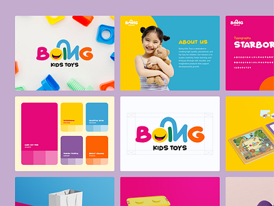Boing Brand Guideline brand guideline brand identity branding design guideline illustration kids kids toys