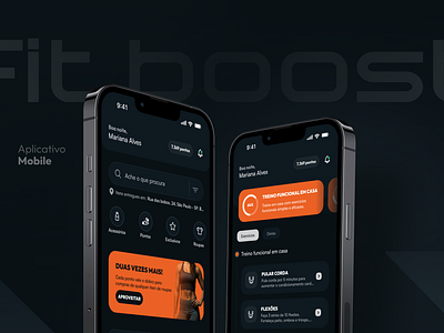 Fit Boost App branding design design intuitivo figma logo