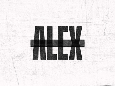 Alex • Personal Logo Concept alex brand identity branding concept logo name personal brand screen printing