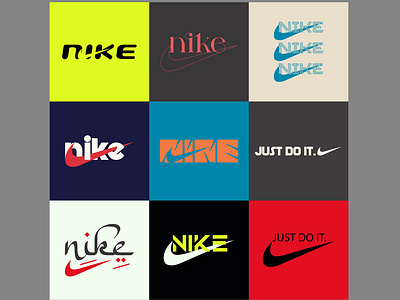 NIKE Logos, brand 3d adidas animation branding design graphic design illustration logo motion graphics nike ui vector