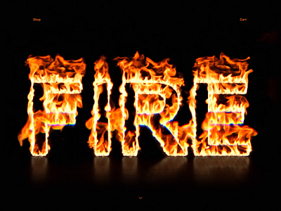 'Fire' - experiment to gradually light up a landing page ai animation branding design ecommerce graphic design illustration landing page logo product design ui user experience ux web design