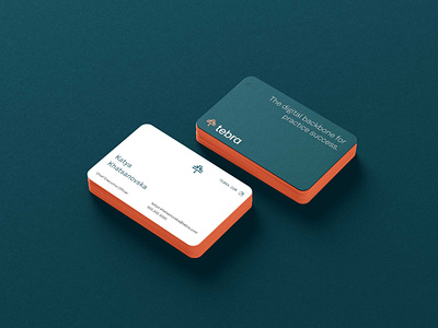 Tebra business cards for Leadership and Field Sales b2b branding business card corporate corporate marketing graphic design healthcare saas tebra technology